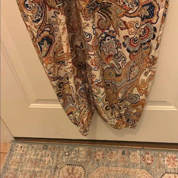 SHEIN Chic Paisley V-Neck Jumpsuit - Picture 3 of 4